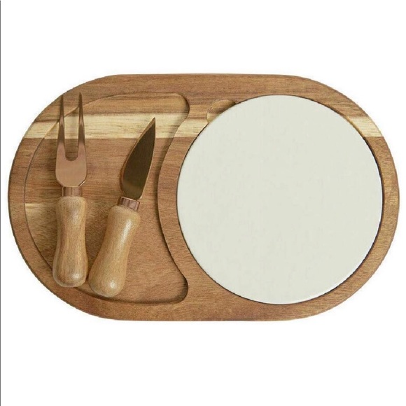 Twine Living & Co Dining Twine Livingco Wooden Ceramic Cheese Board